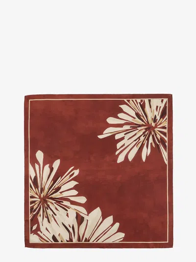 Brunello Cucinelli Silk Foulard In Brown