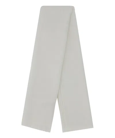 Brunello Cucinelli Silk Foulard In White