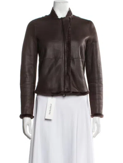 Pre-owned Brunello Cucinelli Silk Jacket In Brown
