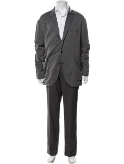 Pre-owned Brunello Cucinelli Silk Jacket In Grey