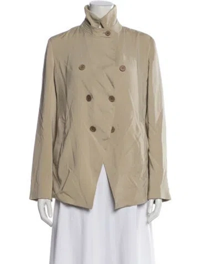 Pre-owned Brunello Cucinelli Silk Jacket In Neutral