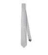 Brunello Cucinelli Geometric-patterned Silk Tie In Gray