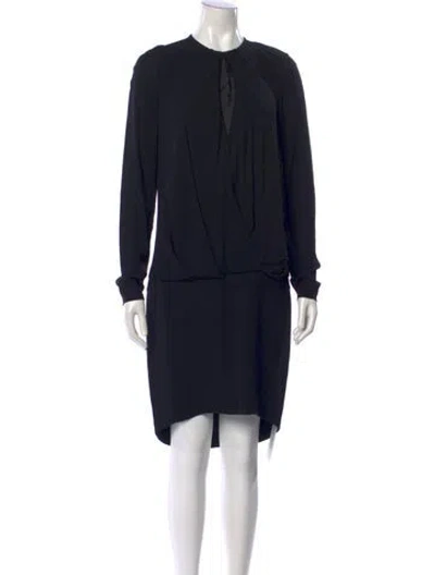 Pre-owned Brunello Cucinelli Silk Knee-length Dress In Black