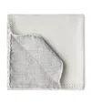 Brunello Cucinelli Silk Logo Pocket Square In Yellow