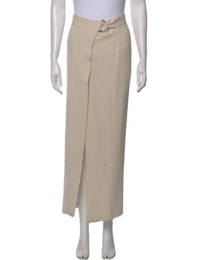 Pre-owned Brunello Cucinelli Silk Long Skirt In Neutral