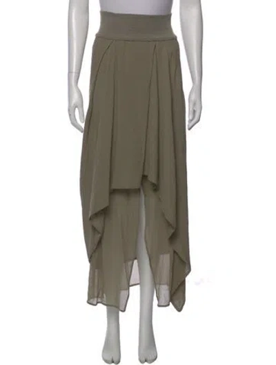 Pre-owned Brunello Cucinelli Silk Long Skirt In Neutral