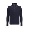 Brunello Cucinelli Long-sleeved Cotton Polo Shirt