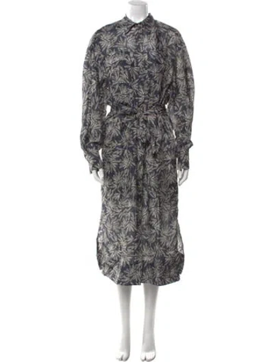 Pre-owned Brunello Cucinelli Silk Midi Length Dress W/ Tags