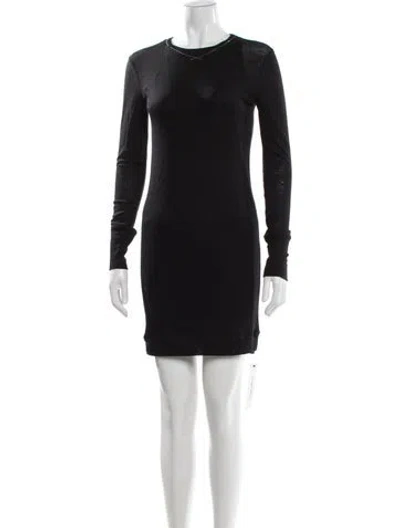 Pre-owned Brunello Cucinelli Silk Mini Dress In Black