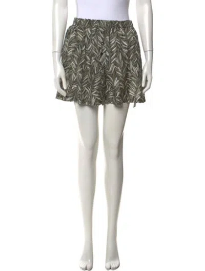 Pre-owned Brunello Cucinelli Silk Mini Shorts In Grey