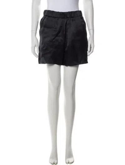 Pre-owned Brunello Cucinelli Silk Mini Shorts W/ Tags In Black