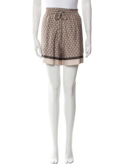 Pre-owned Brunello Cucinelli Silk Mini Shorts W/ Tags In Neutral