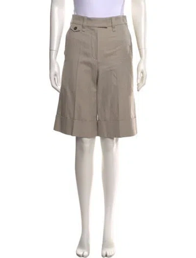 Pre-owned Brunello Cucinelli Silk Mini Shorts W/ Tags In White