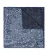 BRUNELLO CUCINELLI SILK PAISLEY POCKET SQUARE