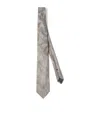 Brunello Cucinelli Paisley-jacquard Silk Tie In Beige