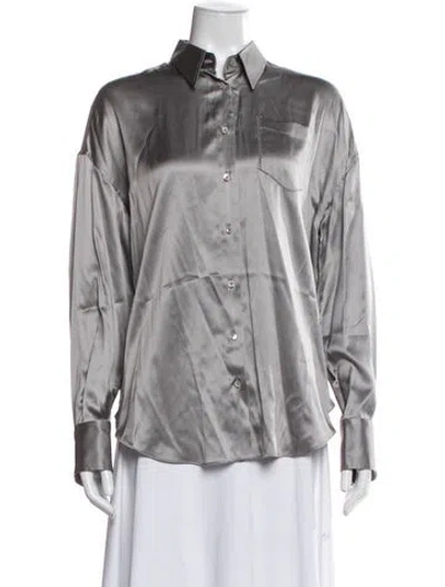 Pre-owned Brunello Cucinelli Silk Pajamas In Gray