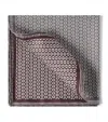 Brunello Cucinelli Silk Geometric Pattern Pocket Square In Multi