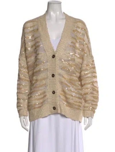 Pre-owned Brunello Cucinelli Silk Patterned Sweater