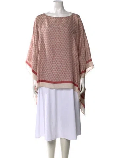 Pre-owned Brunello Cucinelli Silk Patterned Sweater In Multicolor