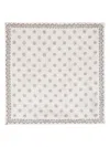 Brunello Cucinelli Geometric-printed Finished Edge Pocket Square In Beige
