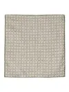 Brunello Cucinelli Geometric-pattern Pocket Square In Brown