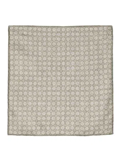 Brunello Cucinelli Geometric-pattern Pocket Square In Multicolour