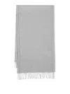 Brunello Cucinelli Stripe-trim Silk Scarf In Grey