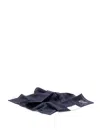 Brunello Cucinelli Men Silk Pocket Square In Blue