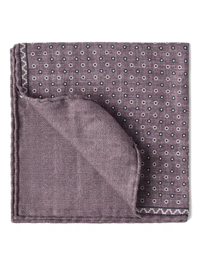 Brunello Cucinelli Einstecktuch Aus Seide In Purple