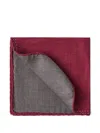 Brunello Cucinelli Einstecktuch Aus Seide In Red