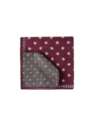 Brunello Cucinelli Silk Pocket Square In Brown