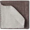 Brunello Cucinelli Silk Pocket Square In Brown