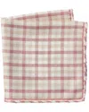 Brunello Cucinelli Silk Pocket Square In Pink