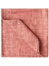 Brunello Cucinelli Silk Pocket Square In Orange