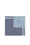Brunello Cucinelli Silk Pocket Square In Blue