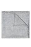 Brunello Cucinelli Silk Pocket Square In Pearl Grey