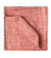 Brunello Cucinelli Silk Pocket Square In Red