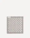 Brunello Cucinelli Silk Pocket Square In Gray