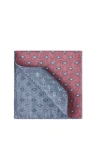 Brunello Cucinelli Diamond-print Silk Pocket Square In Pink