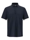 Brunello Cucinelli Silk And Cotton Blend Polo Shirt In Brown
