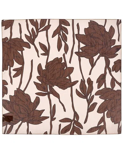 Brunello Cucinelli Silk Scarf In Brown