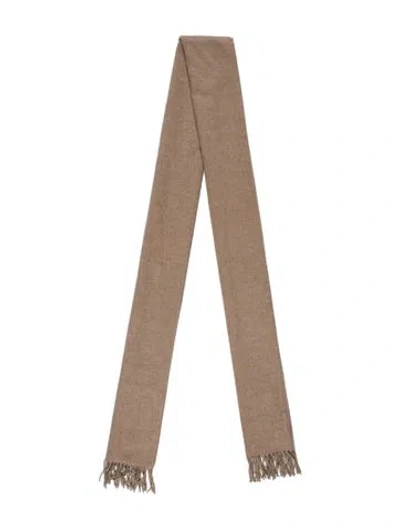 Pre-owned Brunello Cucinelli Silk Scarf In Neutral