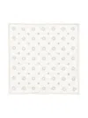Brunello Cucinelli White Scarf In Silk With Print In White