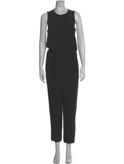 Pre-owned Brunello Cucinelli Silk Scoop Neck Jumpsuit In Gray