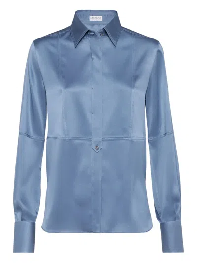 BRUNELLO CUCINELLI SILK SHIRT