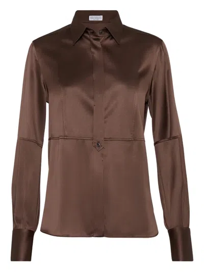 BRUNELLO CUCINELLI SILK SHIRT