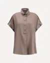 Brunello Cucinelli Jewel Embellished Silk Top