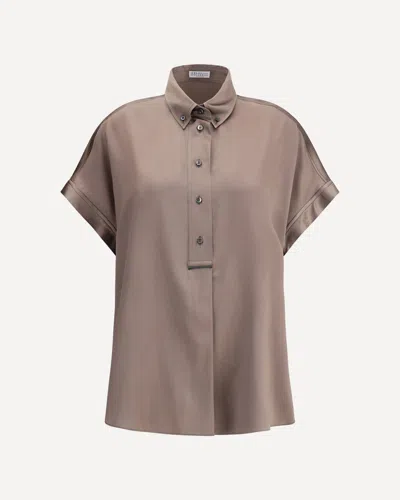 BRUNELLO CUCINELLI SILK SHIRT