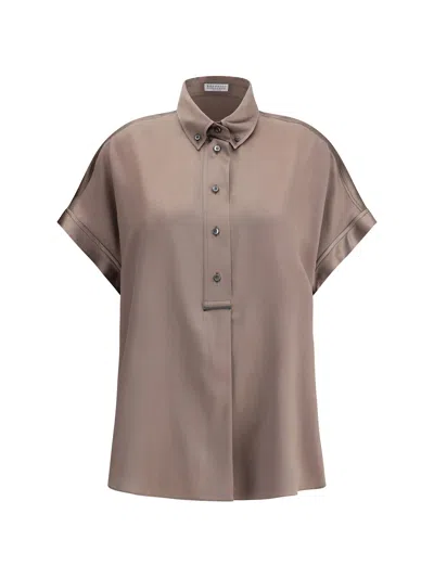 BRUNELLO CUCINELLI SILK SHIRT
