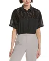 Brunello Cucinelli Silk Shirt In Black